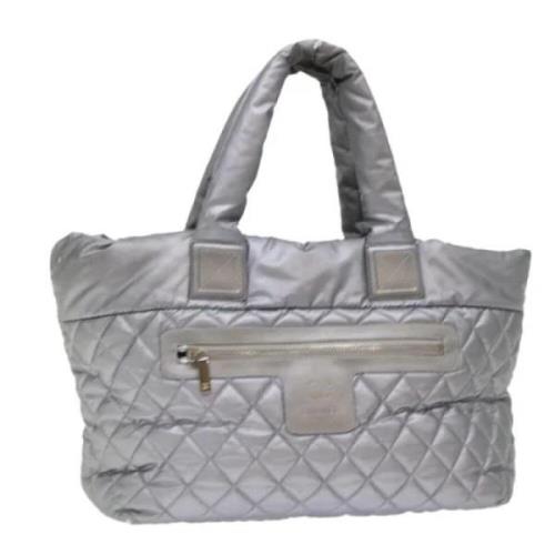 Pre-owned Nylon chanel-bags Chanel Vintage , Gray , Dames