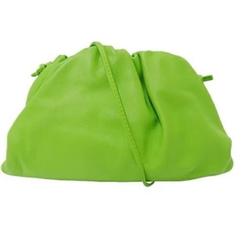 Pre-owned Leather pouches Bottega Veneta Vintage , Green , Dames