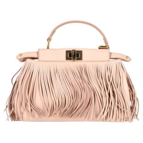 Pre-owned Leather totes Fendi Vintage , Pink , Dames