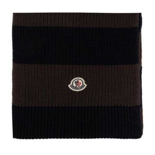 Katoenen sjaal Moncler , Brown , Heren