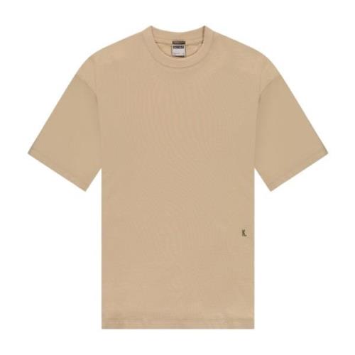 Minimalistisch Logo T-shirt - Relaxte Pasvorm Kultivate , Beige , Here...