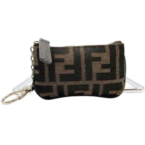 Pre-owned Nylon wallets Fendi Vintage , Brown , Dames