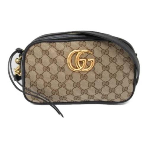 Pre-owned Canvas gucci-bags Gucci Vintage , Beige , Dames