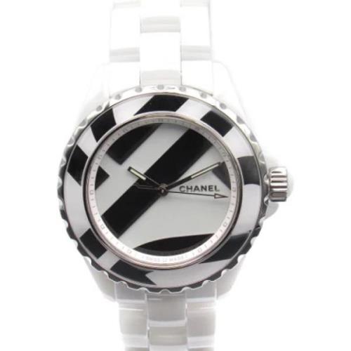 Pre-owned Stainless Steel watches Chanel Vintage , White , Dames