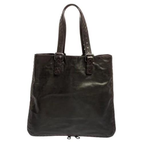 Pre-owned Leather totes Bottega Veneta Vintage , Black , Dames