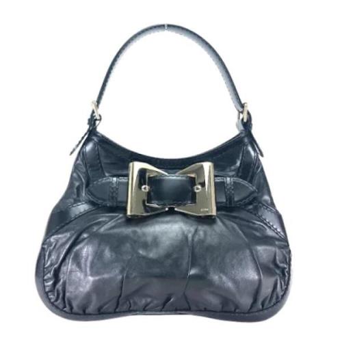 Pre-owned Leather gucci-bags Gucci Vintage , Black , Dames