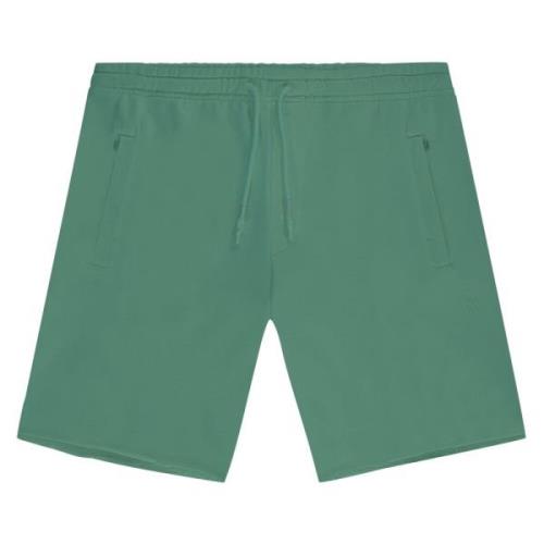 Donkerblauwe Sweat Shorts Regular Fit Kultivate , Green , Heren