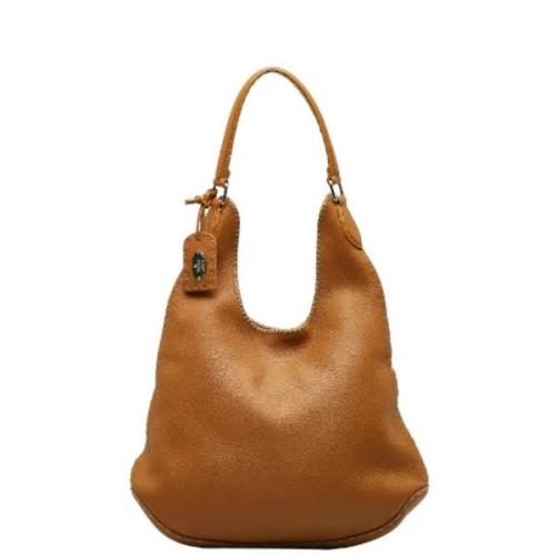 Pre-owned Leather fendi-bags Fendi Vintage , Brown , Dames