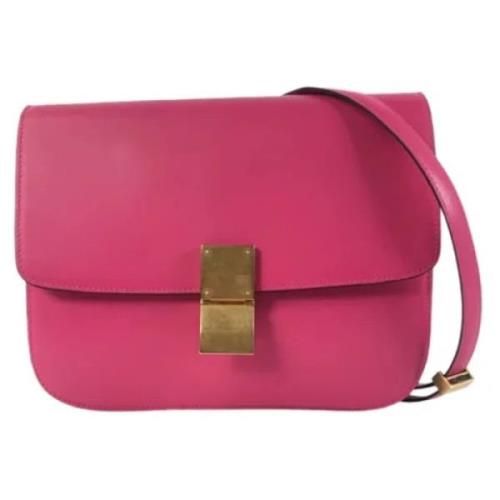 Pre-owned Leather crossbody-bags Celine Vintage , Pink , Dames