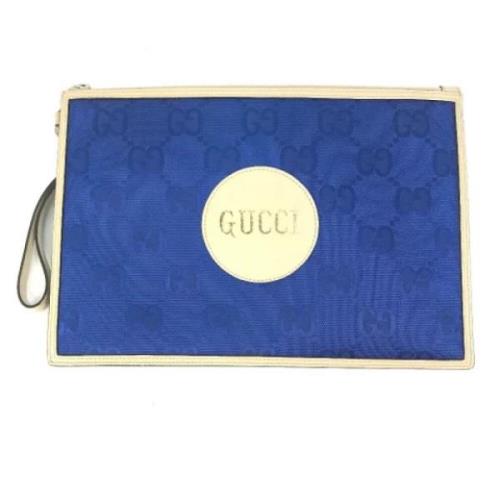 Pre-owned Canvas gucci-bags Gucci Vintage , Blue , Dames