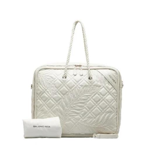 Pre-owned Leather balenciaga-bags Balenciaga Vintage , White , Dames