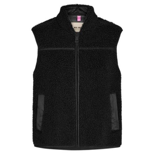 Teddy Vest - Mmrowe MOS Mosh , Black , Dames