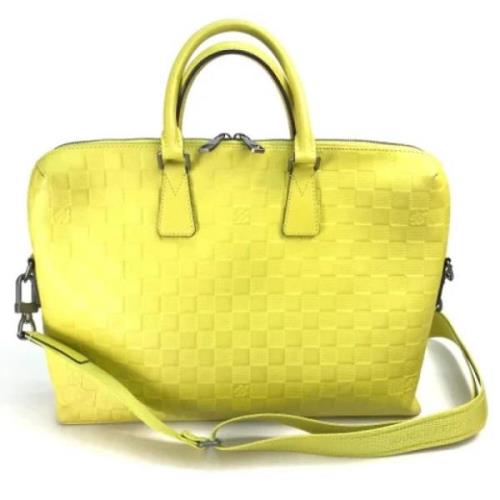 Pre-owned Fabric louis-vuitton-bags Louis Vuitton Vintage , Yellow , D...