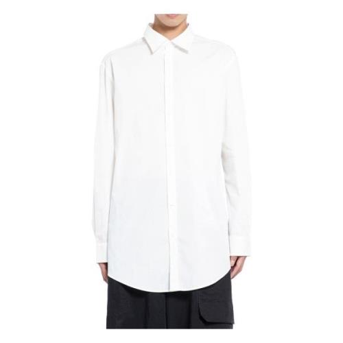 Witte Katoenen Shirt met Logoprint Y-3 , White , Heren