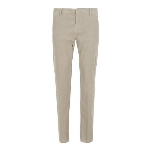 Fluweel Gestreepte Broek Dondup , Beige , Heren