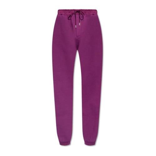 Sweatpants met logo Saint Laurent , Purple , Heren