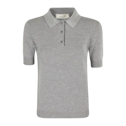 Strass Polo Trui Blumarine , Gray , Dames