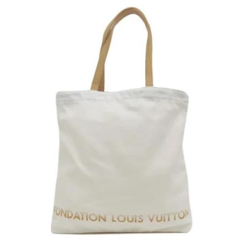 Pre-owned Canvas louis-vuitton-bags Louis Vuitton Vintage , White , Da...