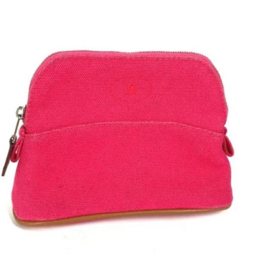 Pre-owned Fabric pouches Hermès Vintage , Pink , Dames