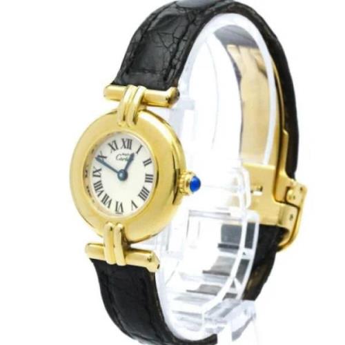 Pre-owned Metal watches Cartier Vintage , Yellow , Dames