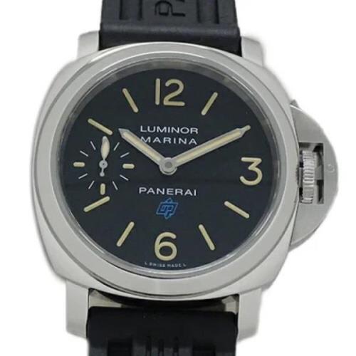 Pre-owned Stainless Steel watches Panerai Pre-owned , Black , Dames