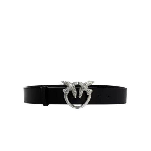 Love Berry Leren Riem Pinko , Black , Dames