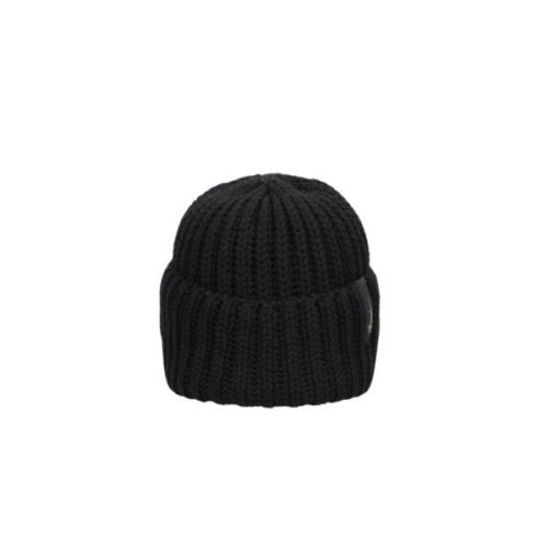 Wollen Fedora Hoed met Omgeslagen Rand Borsalino , Black , Unisex