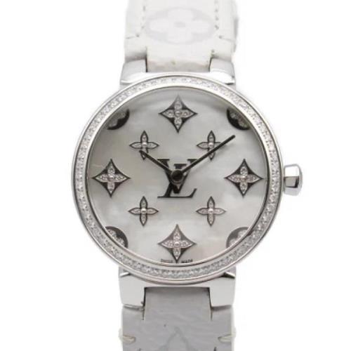 Pre-owned Stainless Steel watches Louis Vuitton Vintage , White , Dame...