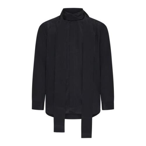 Zwart Overhemd Klassieke Stijl Lardini , Black , Heren