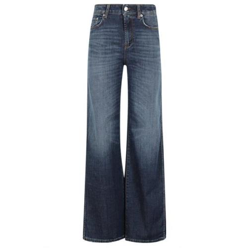 Wijde Pijp Pretender Broek Department Five , Blue , Dames