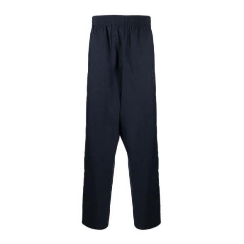 Navy Poly Katoenen Broek Elastische Taille Chloé Nardin , Blue , Heren