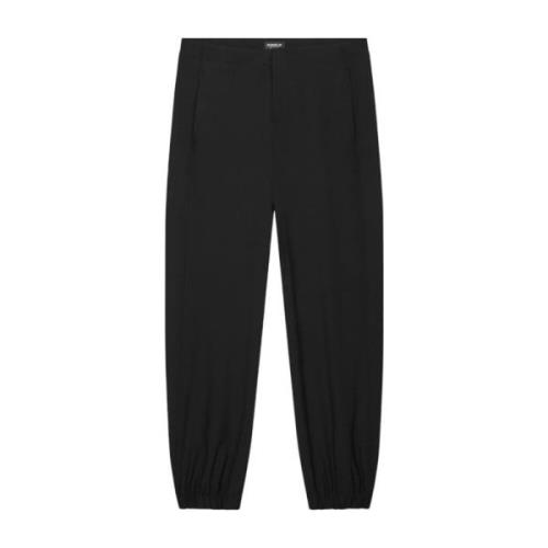 Zwarte wollen weefjoggers Dondup , Black , Dames