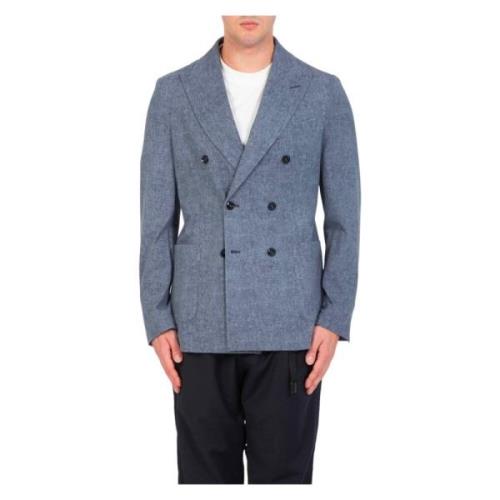 Geverfde Denim Blazer Circolo 1901 , Blue , Heren