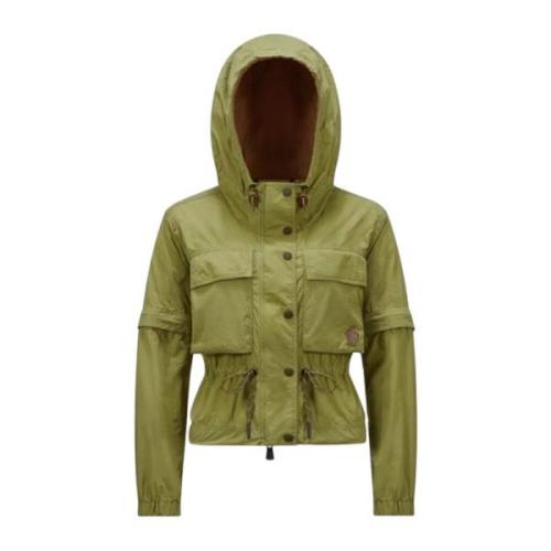 Ripstop Field Jacket Groen Moncler , Green , Dames