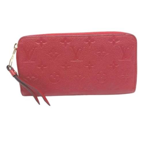 Pre-owned Fabric wallets Louis Vuitton Vintage , Red , Dames