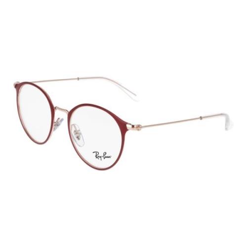 Ronde Metalen Frame Bril Ray-Ban , Red , Unisex