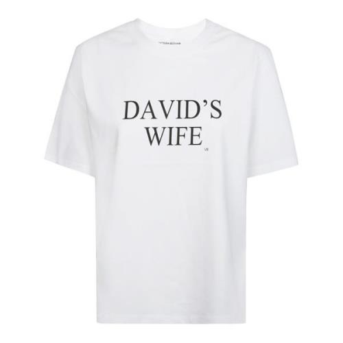 Korte Mouw Tee Davids Wife Victoria Beckham , White , Dames