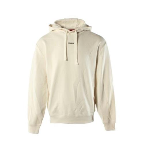 Ivoor Katoenen Sweater voor Heren Hugo Boss , Beige , Heren