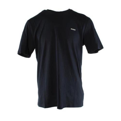 Navy Blauw T-shirt Dero222 Hugo Boss , Blue , Heren