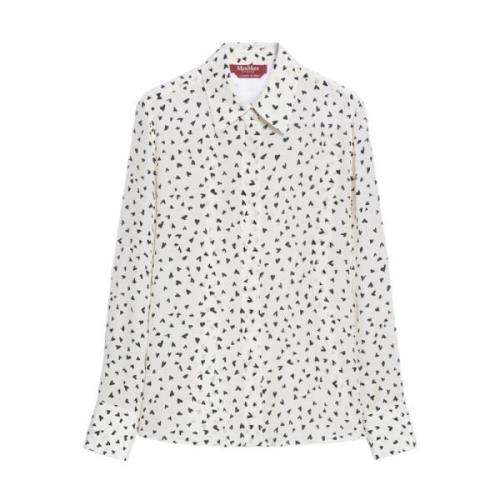 Zijden bedrukte shirt Offwhite Max Mara , Multicolor , Dames