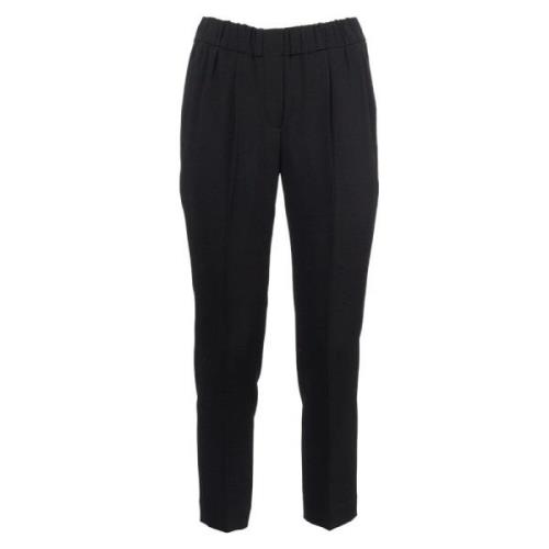 Zijden Blend Korte Broek Brunello Cucinelli , Black , Dames