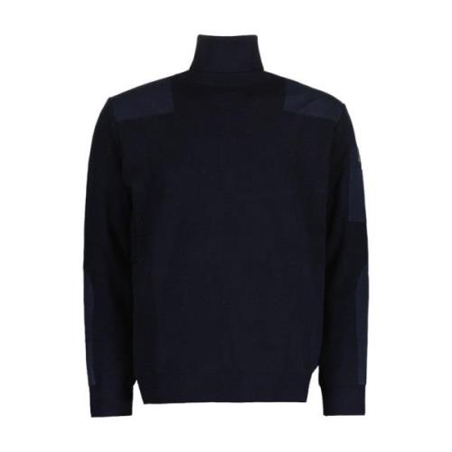 Navy Wol Turtleneck Rollneck Sweater Paul & Shark , Blue , Heren