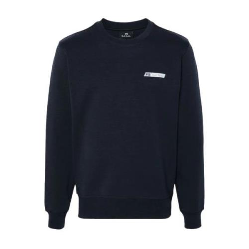 Midnight Blue Crew-neck Sweatshirt Paul Smith , Blue , Heren