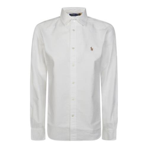 Klassieke Oxford Overhemd Ralph Lauren , White , Dames