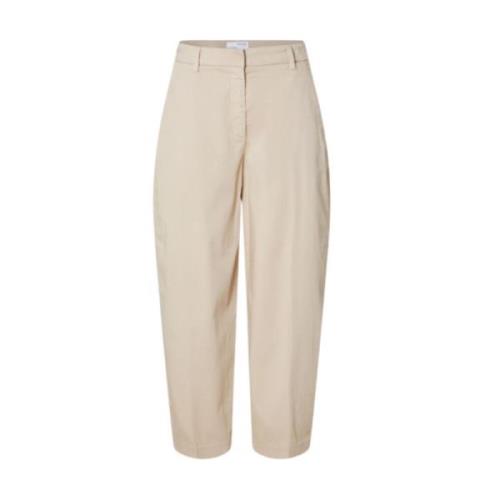 Wijde Broek Selected Femme , Beige , Dames