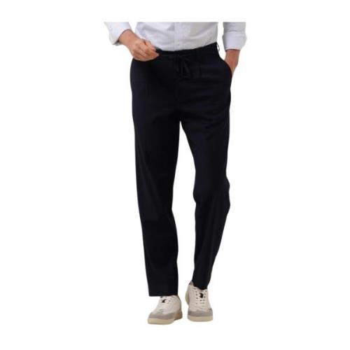 Tapered Leroy Pleat Pant Selected Homme , Blue , Heren