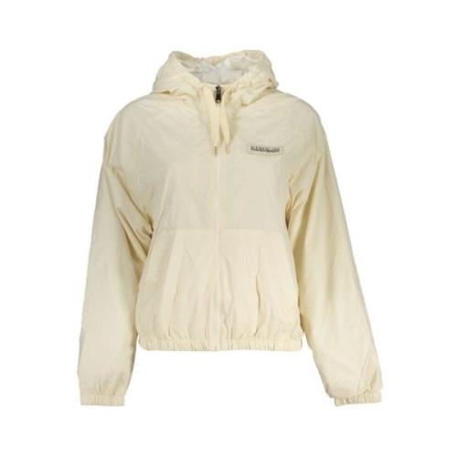 Waterdichte sportjas met capuchon Napapijri , Beige , Dames