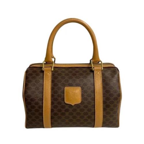 Pre-owned Canvas handbags Celine Vintage , Brown , Dames