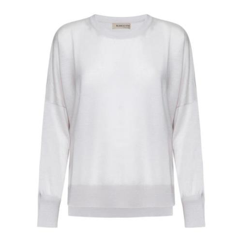 Grijze Sweater Collectie Blanca Vita , Gray , Dames