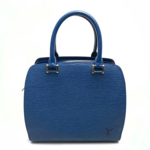 Pre-owned Leather louis-vuitton-bags Louis Vuitton Vintage , Blue , Da...